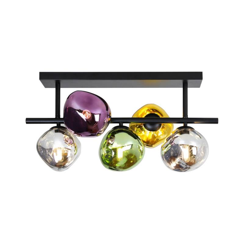 Eco Light Deckenleuchte Canopus Multicolor Fünfflammig Glas E14 Deckenlampe Spot B-Ware von Eco light