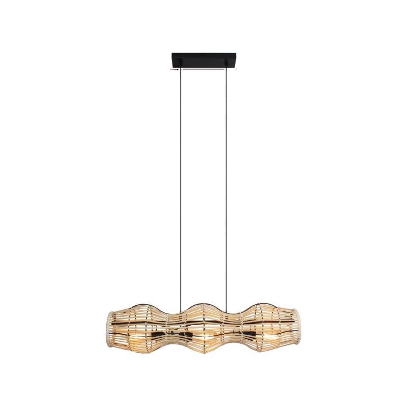 Eco Light Hängeleuchte Bamboo Hängelampe Deckenlampe Lampe Led Natur 3 Flammig   B-Ware von Eco light