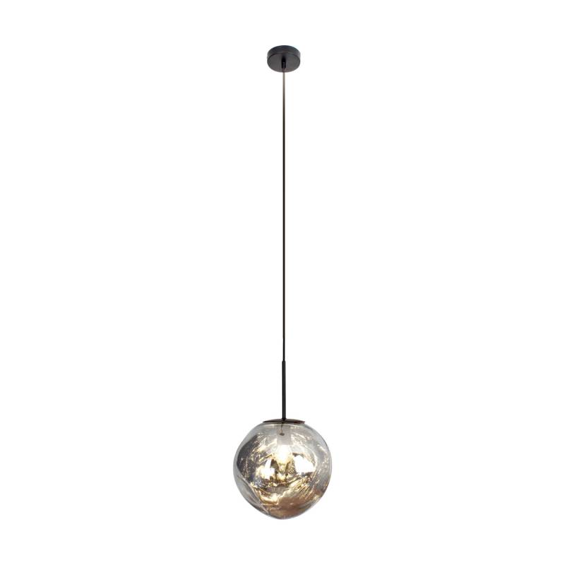 Eco Light Hängeleuchte Canopus Silberfarben ø 28 Cm Glas E27 Deckenlampe Lampe B-Ware von Eco light