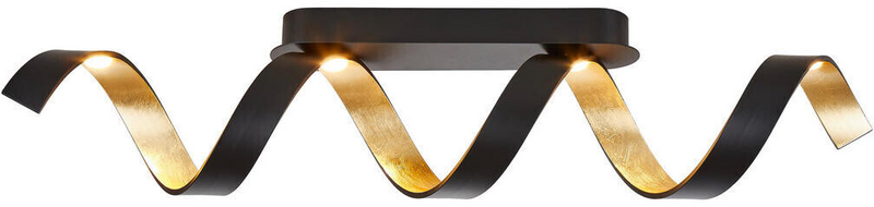 Eco Light Led Deckenleuchte Helix Deckenlampe Dimmbare Lampe Schwarz/Gold B-Ware von Eco light