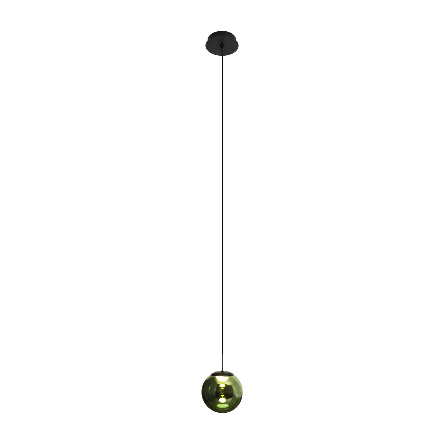 Eco Light Led Hängeleuchte Altaïr Hängelampe Deckenlampe Grün ø15cm Glas 3.000 K B-Ware von Eco light