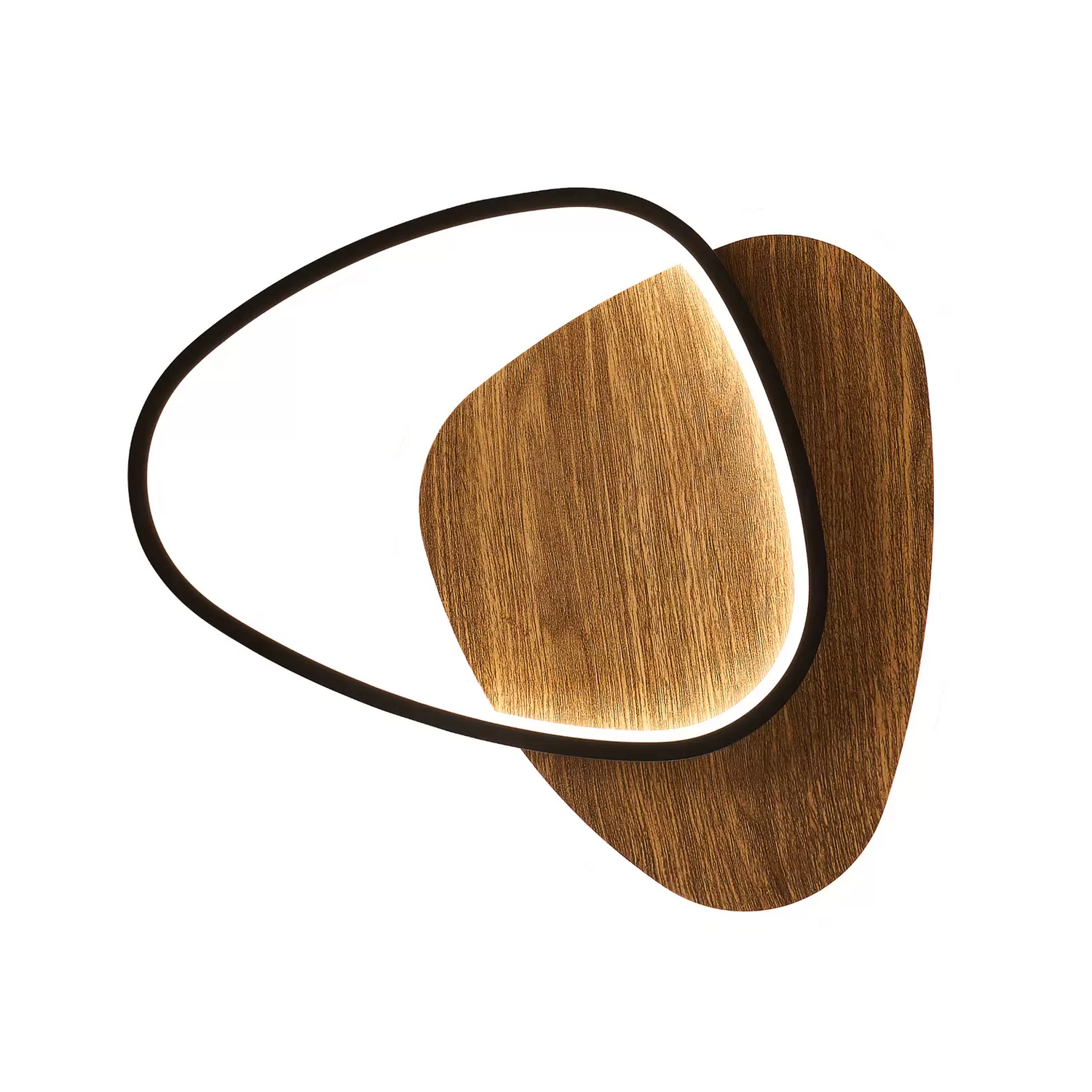 Eco Light Led Wandleuchte Ovest Holz Hell Länge 45 Cm Holz Cct Wandlampe Lampe B-Ware von Eco light