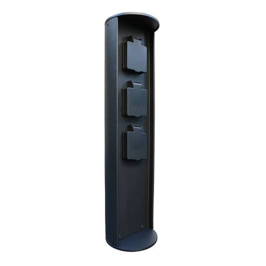 Eco Light Steckdosensäule Socket 3 Anschlüsse Außensteckdose Steckdosen Säule B-Ware von Eco light