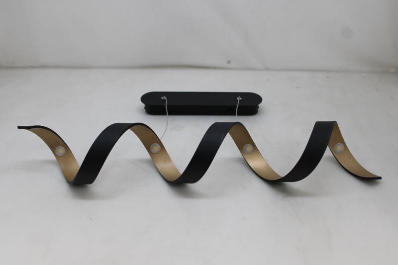 Eco light LED-Hängeleuchte Helix schwarz-gold 80 cm Deckenlampe DEFEKTWARE von Eco light