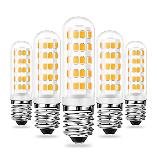Eco.Luma E14 LED Dimmbar Lampen 6W Warmweiß 3000K 520LM Ersatz für 40W 50W 60W E14 Halogen Lampen, Standard E14 Sockel, AC220-240V, 360 ° Abstrahlwinkel, CRI> 83 LED E14 Leuchtmittel, 5er Pack von Eco.Luma
