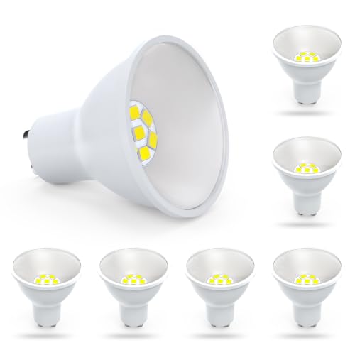 Eco.Luma 5W GU10 LED 6000K Lampen Kaltweiß 800 Lumen Glühbirnen, Ersetzen 80W Halogenlampen, Abstrahlwinkel 110° Leuchtmittel led Spots, Nicht Dimmbar Energiesparlampe, 6er-Pack Eco.Luma 5W GU10 LED 6000K Lampen Kaltweiß 800 Lumen Glühbirnen, Ersetzen 80W Halogenlampen, Abstrahlwinkel 110° Leuchtmittel led Spots, Nicht Dimmbar Energiesparlampe, 6er-Pack von Eco.Luma