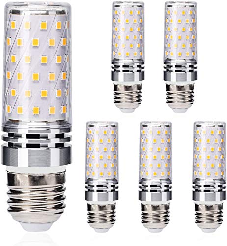 Eco.Luma 8W E27 LED Lampen, Ersetzt 60W 70W 80W Halogenlampe, 2700K Warmweiß Mais Glühbirnen, Kein Flackern Nicht Dimmbar LED E27 Maiskolben Birnen, AC 220-240V, 5er Pack von Eco.Luma