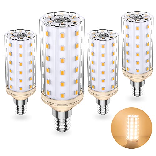 Eco.Luma E14 LED Lampen 9W Warmweiß 3000K Ersatz für 80W 100W E14 Sockel Led Leuchtmittel, E14 Glühbirne 1000lm, 220V-240 VAC, Kein Flicker Nicht Dimmbar, 4er Pack von Eco.Luma