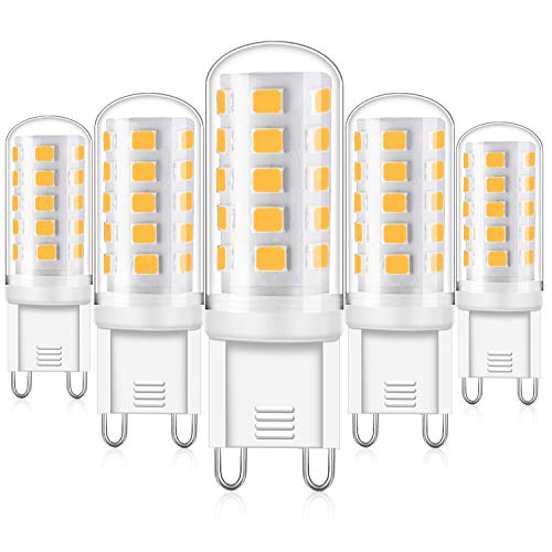 Eco.Luma G9 LED Dimmbar Warmweiß, 4W Led Lampe Ersatz 25W 28W 33W 40W Halogenlampe, G9 Sockel Led leuchtmittel 2700K 420LM Kein Flackern, AC 220-240V, 5er Pack von Eco.Luma