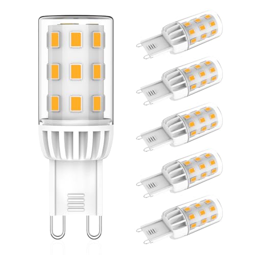 Eco.Luma G9 LED Lampen warmweiß 2700K 580LM Leuchtmittel 3W entspricht 60W Halogenlampe, Energiesparende G9 LED Glühbirne, kein Flackern, Nicht Dimmbar Birne, 5er Pack Eco.Luma G9 LED Lampen warmweiß 2700K 580LM Leuchtmittel 3W entspricht 60W Halogenlampe, Energiesparende G9 LED Glühbirne, kein Flackern, Nicht Dimmbar Birne, 5er Pack von Eco.Luma