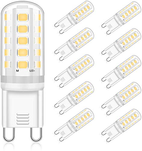 Eco.Luma G9 LED Lampen Neutralweiß 5W, Ersatz 28W 33W 40W Halogenlampen 420LM, 4000K G9 LED Leuchtmittel Birnen, Kein Flackern, Nicht Dimmbar, RA83, AC 220-240V 10er Pack von Eco.Luma