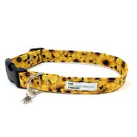 Gelbe Sonnenblume Einstellbar Hundehalsband von EcoDogDesigns