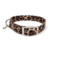 Leopard Animal Print Traditionelle Ösen Hundehalsband von EcoDogDesigns