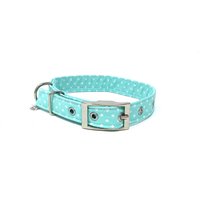 Mint Grün Polka Dot, Spotty Traditionelle Öse Hundehalsband von EcoDogDesigns