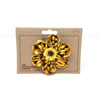 Sonnenblume-Gelber Blumenaufsatz Für Hundehalsband von EcoDogDesigns