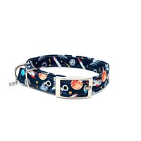 Space Astronauts Planeten Und Raketen Traditionelle Öse Hundehalsband Space Astronauts Planeten Und Raketen Traditionelle Öse Hundehalsband von EcoDogDesigns
