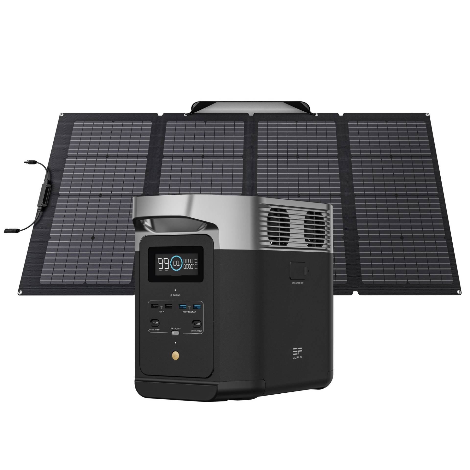 EcoFlow Powerstation 'Delta 2'  mit 220 W Solarmodul von EcoFlow