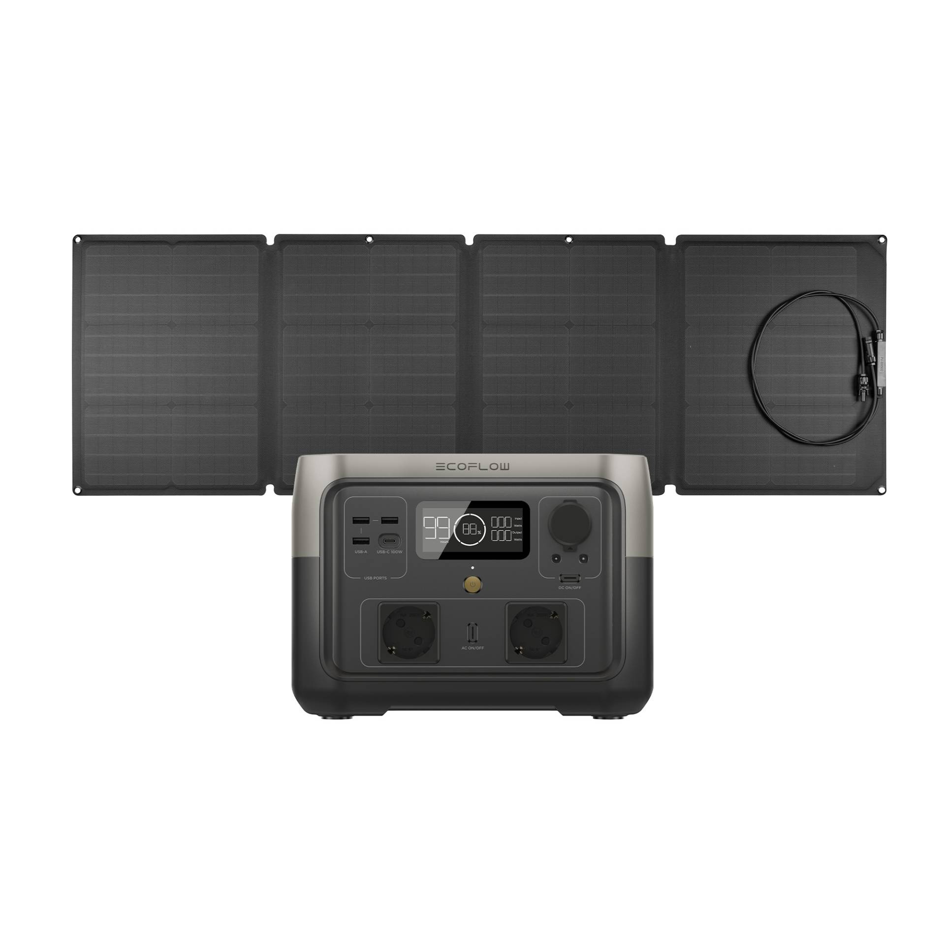 EcoFlow Powerstation 'River 2 Max' inklusive 110 W Solarmodul von EcoFlow