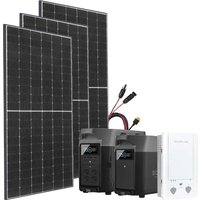 Ecoflow Solaranlage "Delta Pro Powerstation mit 3 x 415W Gerahmtes Solarmodul", (Spar-Set) von EcoFlow