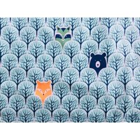 100% Natürliches Wiederverwendbares Bienenwachs Food Wrap-Forest in Blau. Zero Waste Geschenk von EcoFoodwraps