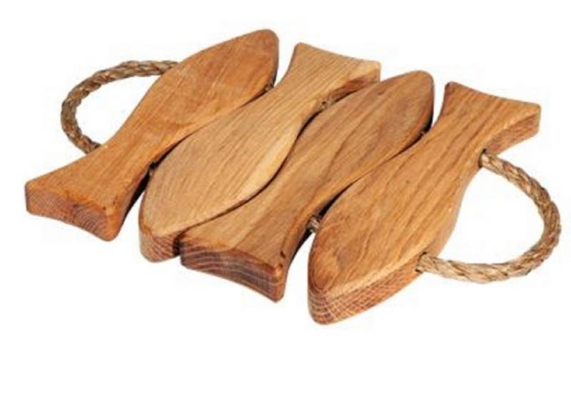 EcoFurn Topfuntersetzer Untersetzer, Fischform, Holz, 4-tlg. EcoFurn Topfuntersetzer Untersetzer, Fischform, Holz, 4-tlg. von EcoFurn