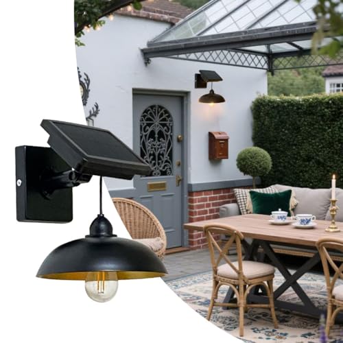 EcoGehen Solarlampen für Außen Solar Aussenleuchte IP65 Wetterfest Strahler Hell Led Solarleuchten Solarstrahler für Aussen Outdoor Hauswand Garten Dachrinnen Lampe Solar Licht Solarlicht Wandleuchte von EcoGehen