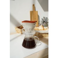 Wiederverwendbare Kaffeefilter, Leinen-Kaffeefilter, Waschbare Stoff-Kaffeefilter, Zero-Waste-Kaffeefilter, Bunte Zierleiste von EcoHandicraftSK