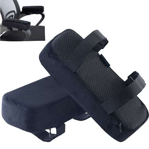 EcoLifeDay Extra Dicke Stuhlarmlehne Polster Ellenbogenkissen Druckentlastung Bürostuhl Gaming Stuhl Armlehne mit Memory Foam Armlehne Polster 2 teiliges Stuhlset von EcoLifeDay