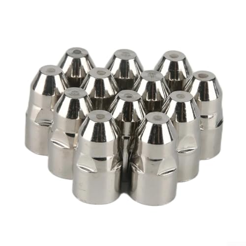 20 Stück Kupfer-Plasmaschneidüsen-Elektroden-Set, kompatibel mit Plasmabrenner für CUT-70/80/100/120 CNC-Schweißgerät, 1,1 mm Öffnung von EcoLivzen