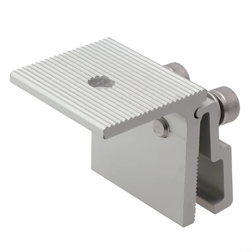 Dachnahtklemme für PV-Solarmodul-Regalsysteme, Konstruktion aus Aluminiumlegierung mit vormontierten Edelstahl-Hardware, 45 x 52 mm Abmessungen (4er-Pack) (1 Stück) von EcoLivzen