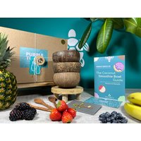 Vegane Kokosnussschale & Löffel + Geschenkbox | Handgefertigtes Smoothie-Kokosnussschalen-Set Zero Waste Frühstücksgeschenke Yoga-Retreats von EcoPurpleTurtleCo