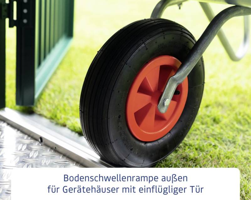EcoStar Bodenschwellenrampe 1-flg außen für 1 -flg. Tür von EcoStar