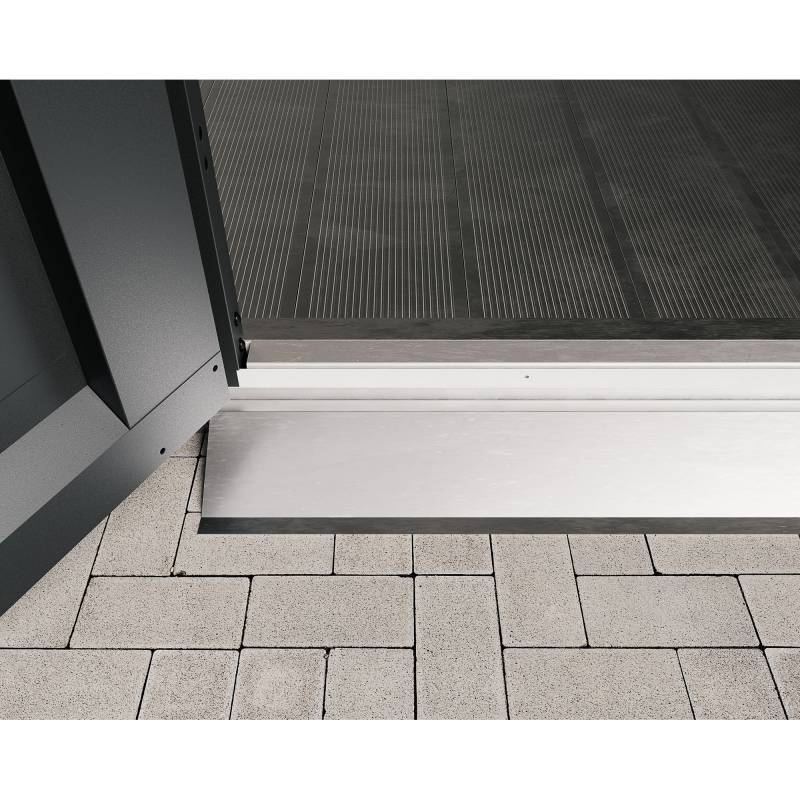 EcoStar Bodenschwellenrampe 'Euroline' für Gerätehaus mit Doppeltür von EcoStar