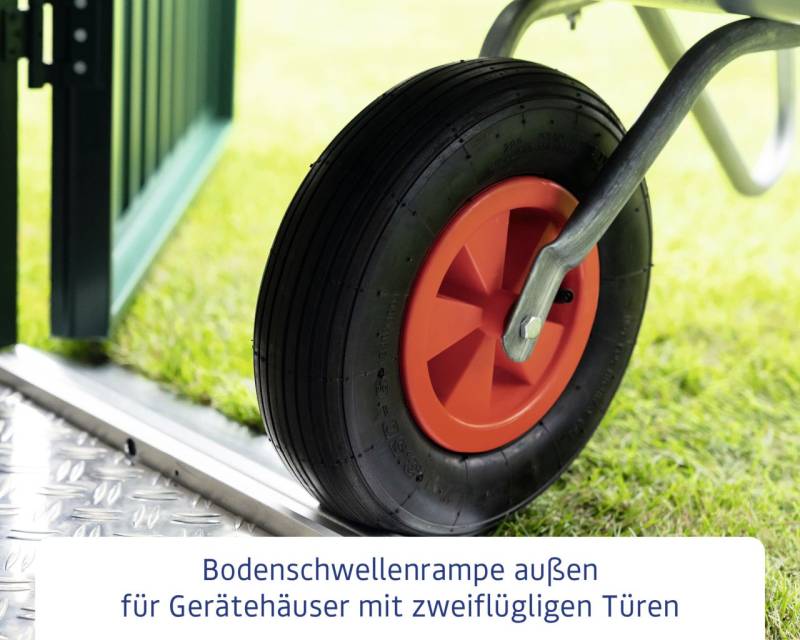 EcoStar Bodenschwellenrampe außen für 2-flg. Tür von EcoStar