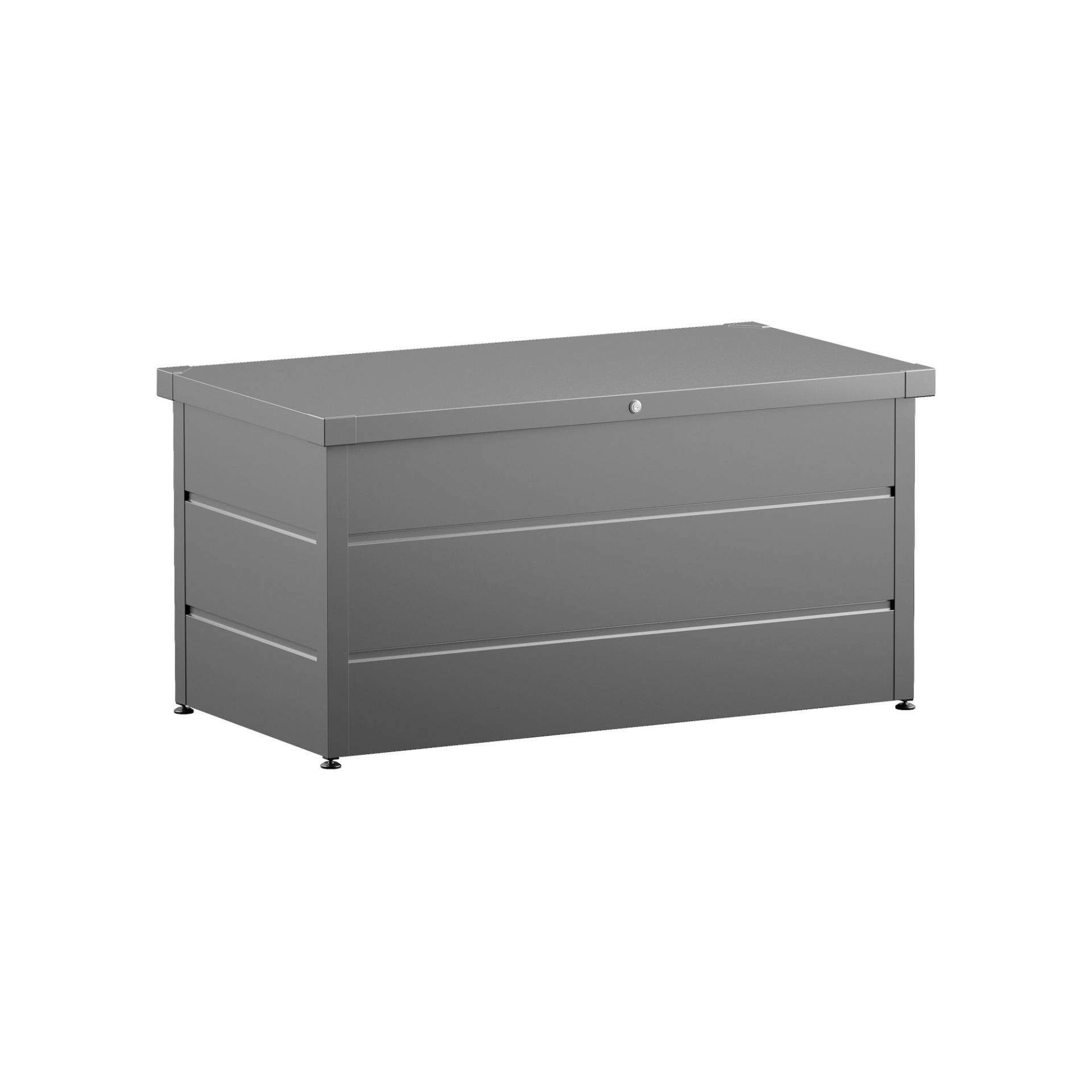 EcoStar Gartenbox Stahl grau 136 x 67,5 x 72,5 cm von EcoStar