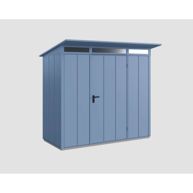 EcoStar Gerätehaus 'Elegant-P Typ 1' taubenblau 238 x 107,8 cm, mit Einzeltür von EcoStar
