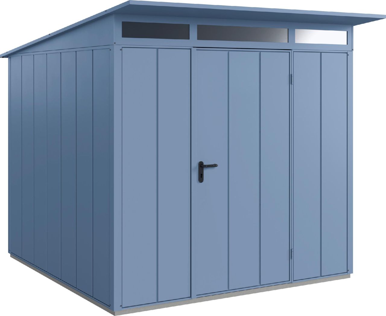 EcoStar Gerätehaus Elegant-P Typ 2 taubenblau 247,9 x 283,4 x 232,3 cm von EcoStar