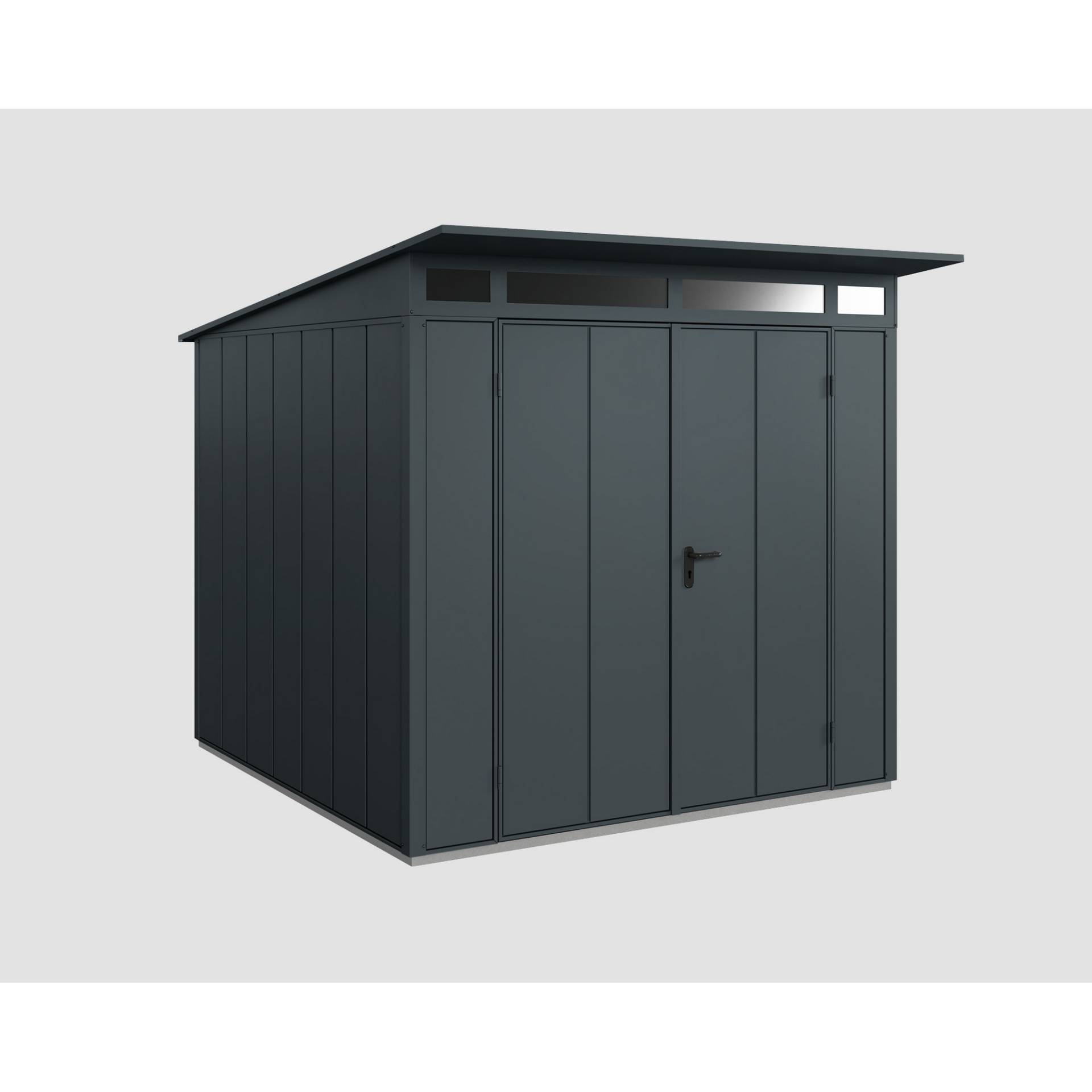 EcoStar Gerätehaus 'Elegant-P Typ 2' anthrazitgrau 238 x 238 cm, mit Doppeltür EcoStar Gerätehaus 'Elegant-P Typ 2' anthrazitgrau 238 x 238 cm, mit Doppeltür von EcoStar