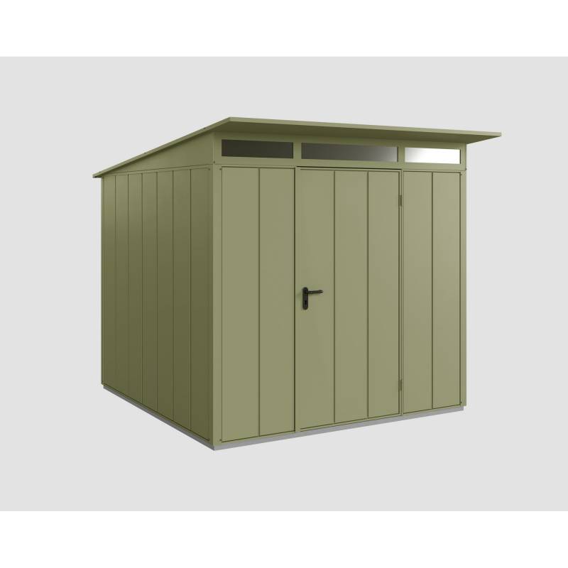 EcoStar Gerätehaus 'Elegant-P Typ 2' schilfgrün 238 x 238 cm, mit Einzeltür von EcoStar