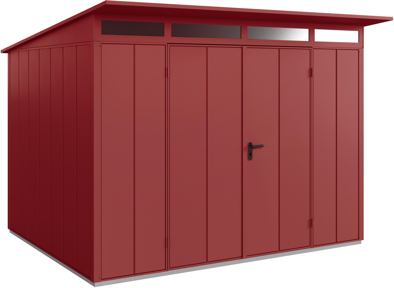 EcoStar Gerätehaus Elegant-P Typ 3 purpurrot 312,7 x 283,4 x 232,3 cm von EcoStar