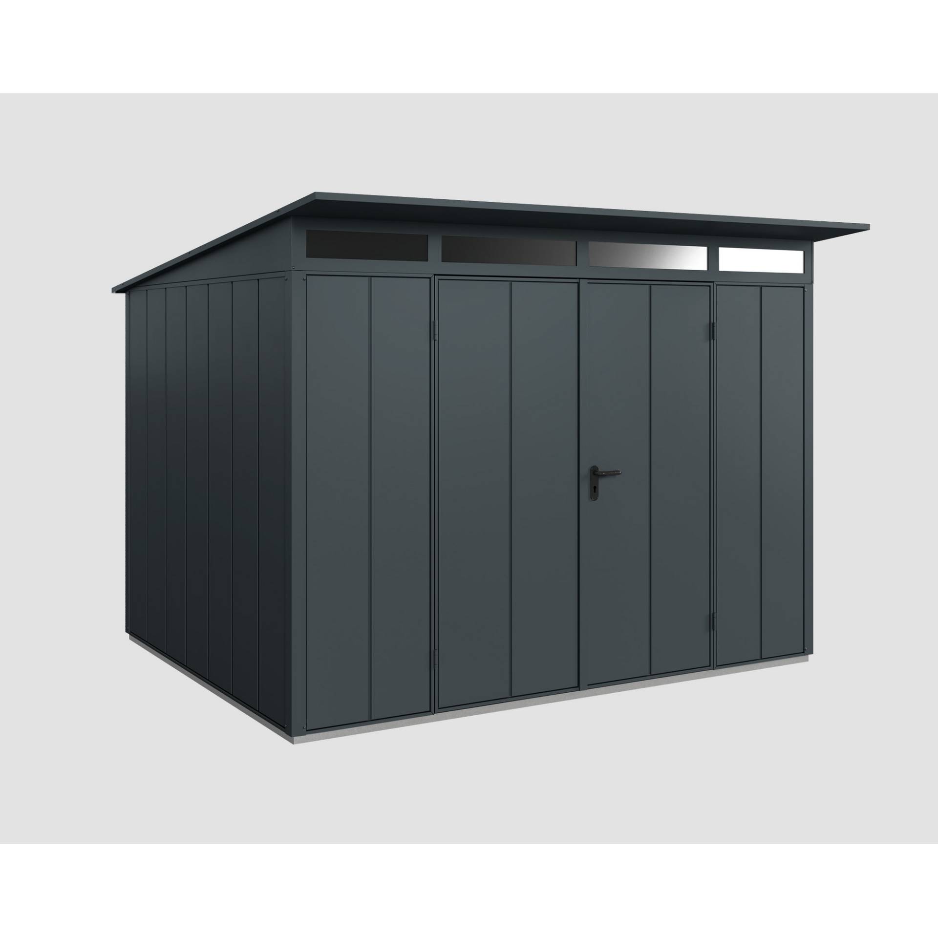 EcoStar Gerätehaus 'Elegant-P Typ 3' anthrazitgrau 302,8 x 238 cm, mit Doppeltür EcoStar Gerätehaus 'Elegant-P Typ 3' anthrazitgrau 302,8 x 238 cm, mit Doppeltür von EcoStar