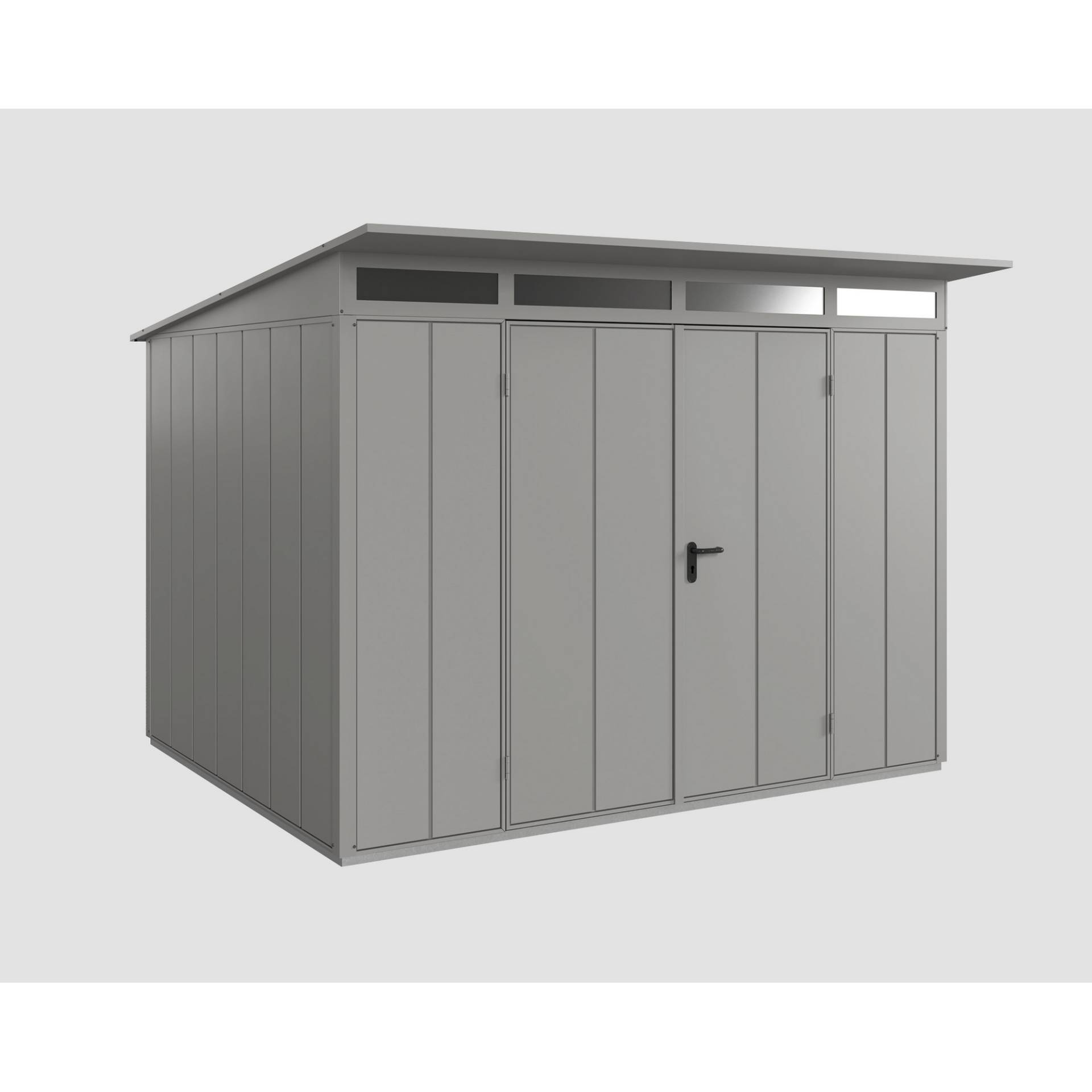 EcoStar Gerätehaus 'Elegant-P Typ 3' graualuminium 302,8 x 238 cm, mit Doppeltür EcoStar Gerätehaus 'Elegant-P Typ 3' graualuminium 302,8 x 238 cm, mit Doppeltür von EcoStar