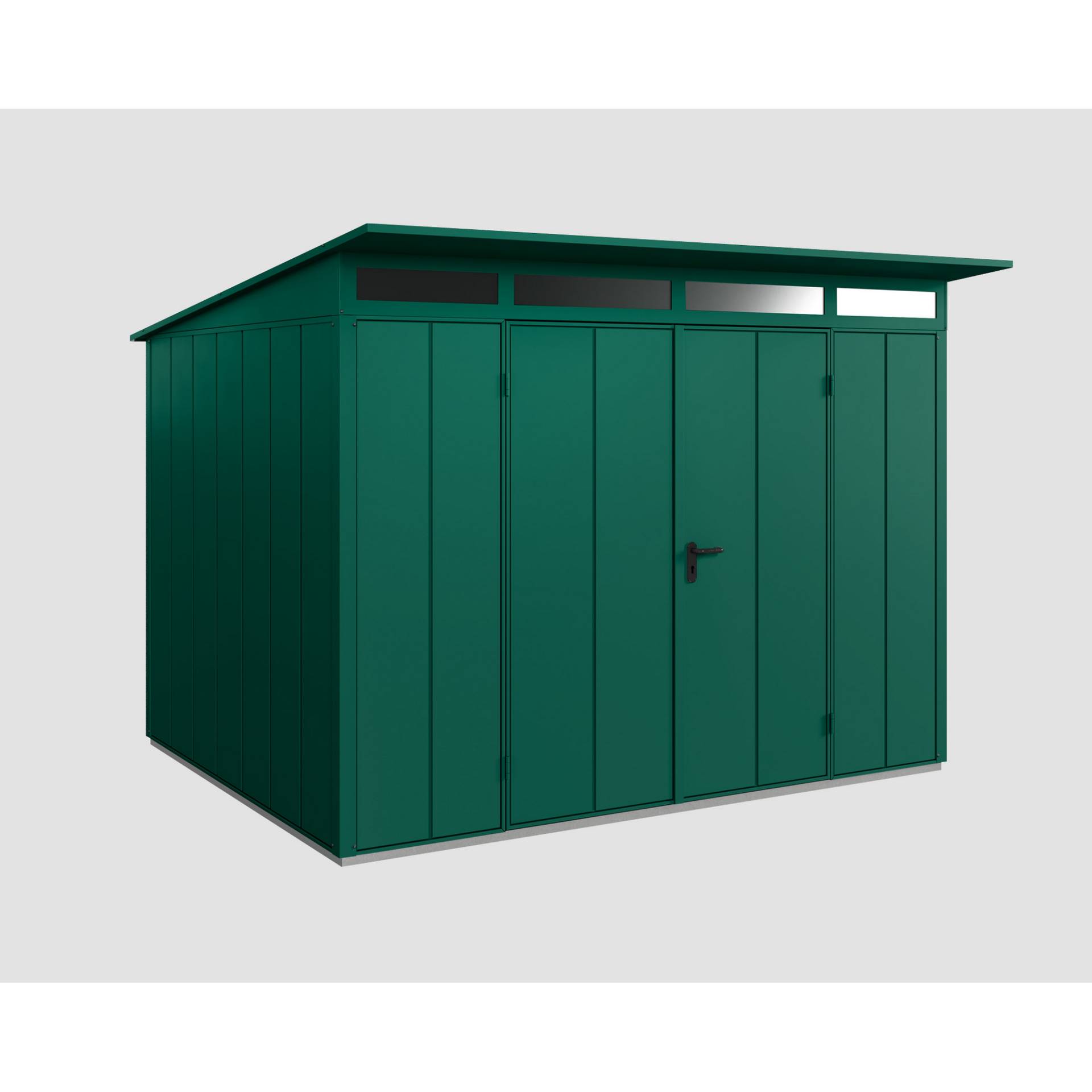 EcoStar Gerätehaus 'Elegant-P Typ 3' moosgrün 302,8 x 238 cm, mit Doppeltür EcoStar Gerätehaus 'Elegant-P Typ 3' moosgrün 302,8 x 238 cm, mit Doppeltür von EcoStar