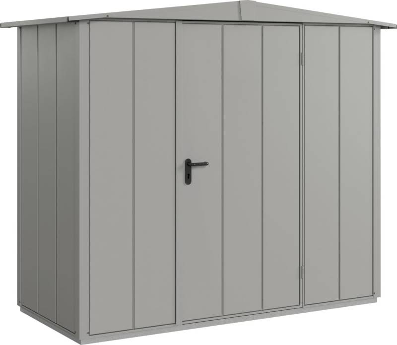 EcoStar Gerätehaus Elegant-S Typ 1 graualuminium 1 flg 258,8 x 121,3 cm von EcoStar