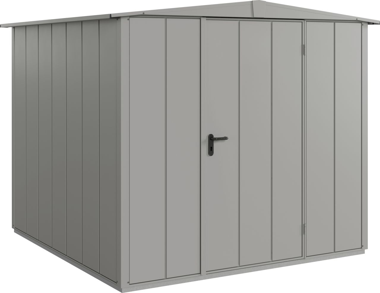 EcoStar Gerätehaus Elegant-S Typ 2 graualuminium 1 flg 258,8 x 247,7 cm von EcoStar