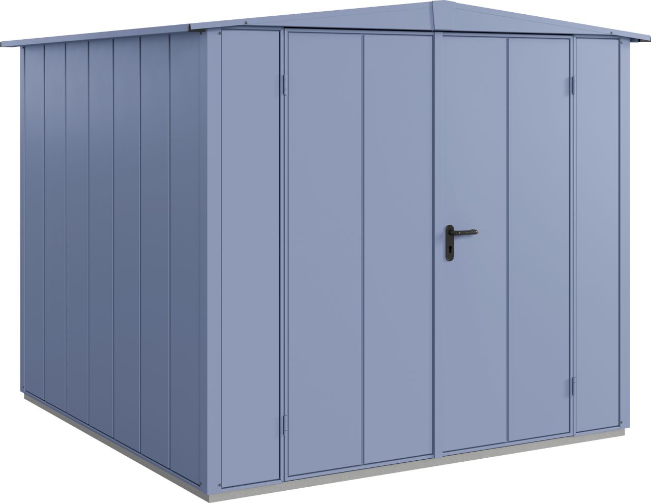 EcoStar Gerätehaus Elegant-S Typ 2 taubenblau 2 flg 258,8 x 247,7 x 216 cm von EcoStar