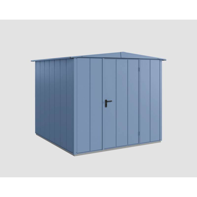 EcoStar Gerätehaus 'Elegant-S Typ 2' taubenblau 238 x 238 cm, mit Einzeltür von EcoStar