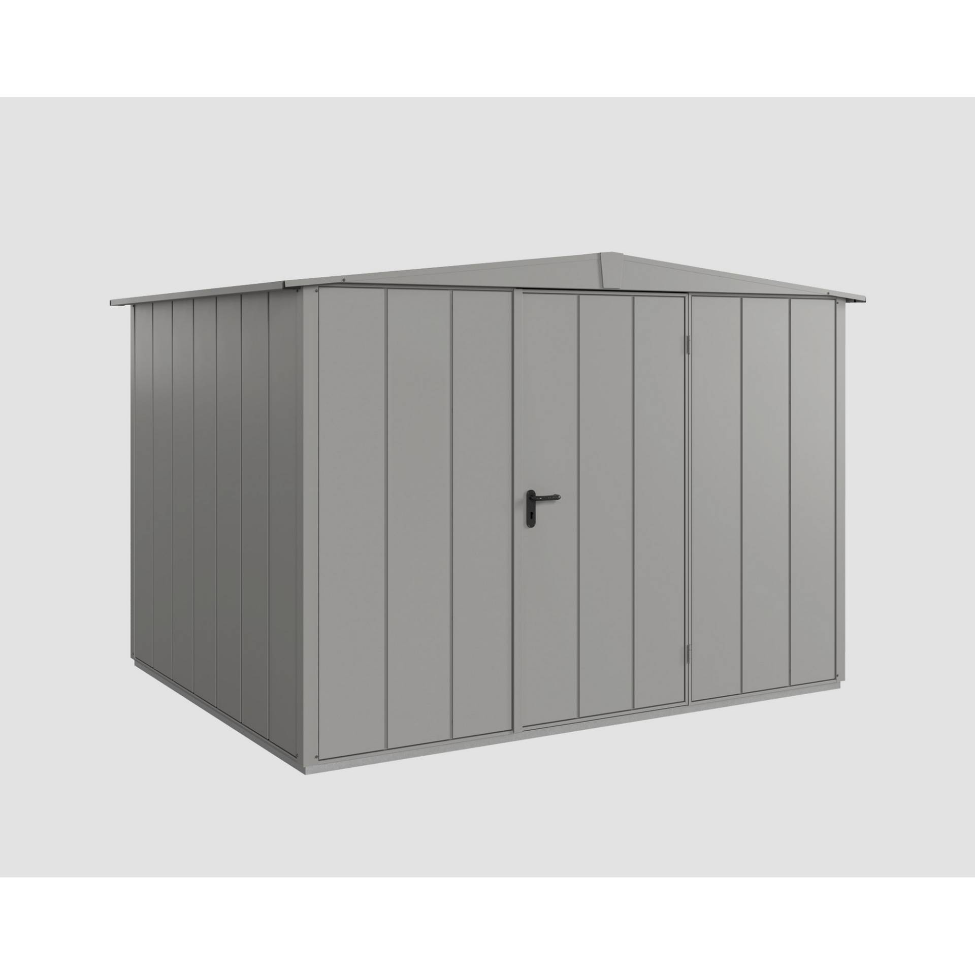 EcoStar Gerätehaus 'Elegant-S Typ 3' graualuminium 302,8 x 238 cm, mit Einzeltür von EcoStar