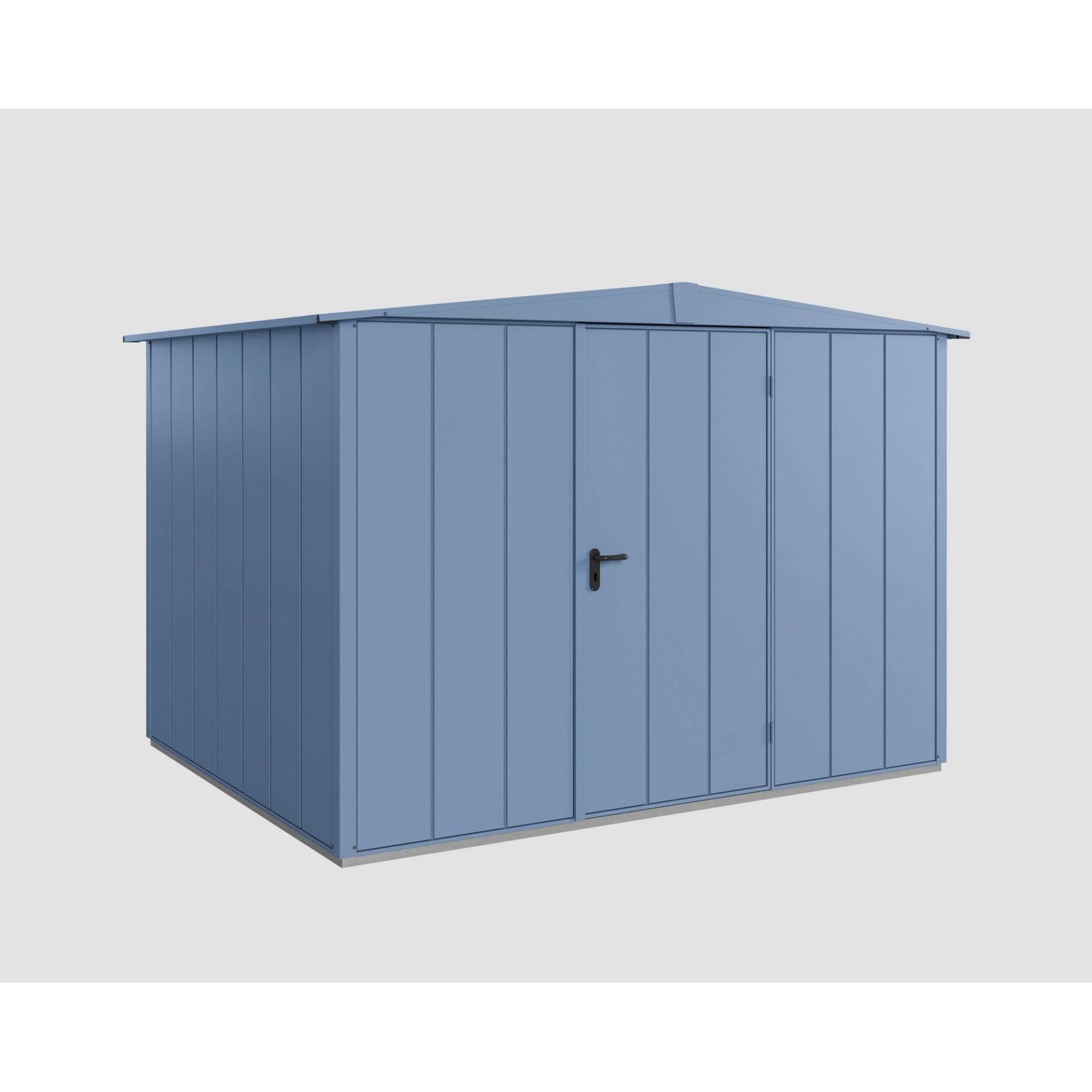 EcoStar Gerätehaus 'Elegant-S Typ 3' taubenblau 302,8 x 238 cm, mit Einzeltür von EcoStar