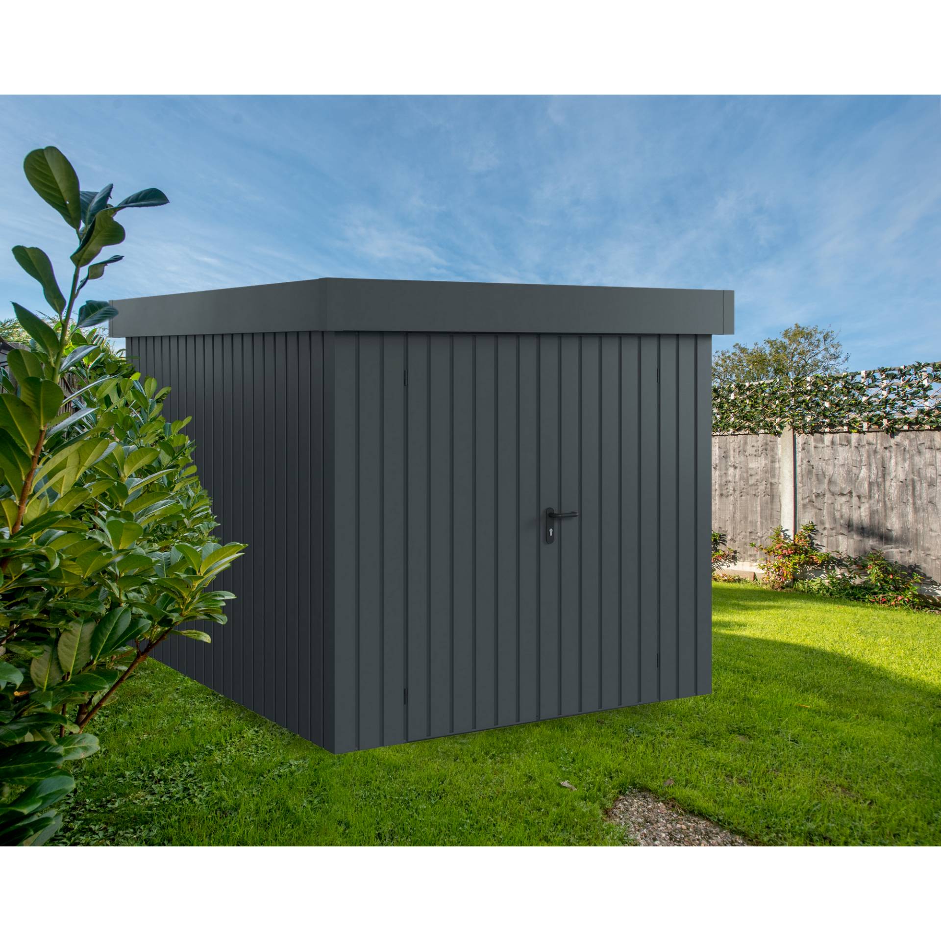 EcoStar Gerätehaus 'Euroline EFD6 Trend-Sk' anthrazitgrau 229 x 277 x 203 cm, Doppeltür EcoStar Gerätehaus 'Euroline EFD6 Trend-Sk' anthrazitgrau 229 x 277 x 203 cm, Doppeltür von EcoStar